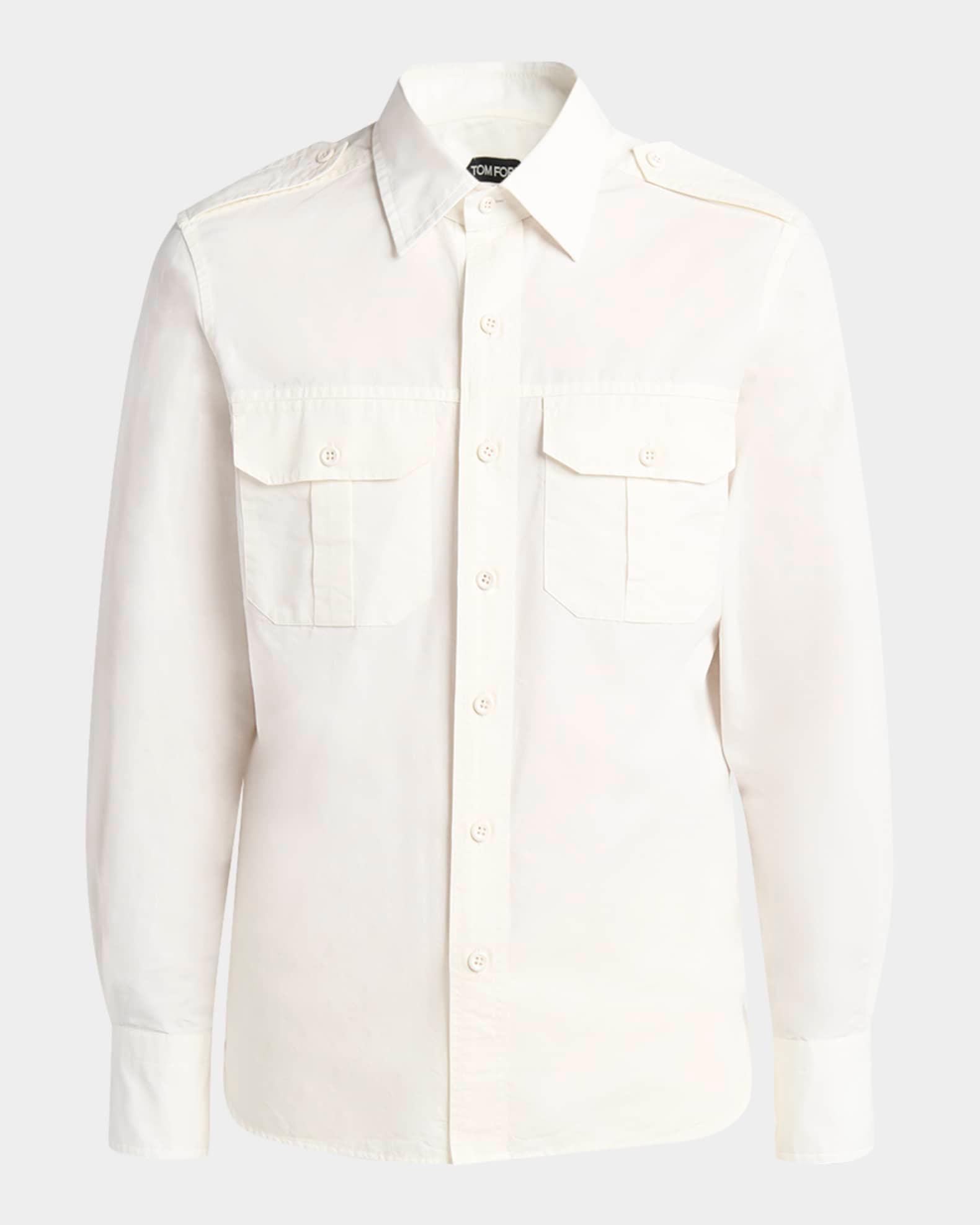 Men's Cotton-Silk Poplin Western Shirt Product Image