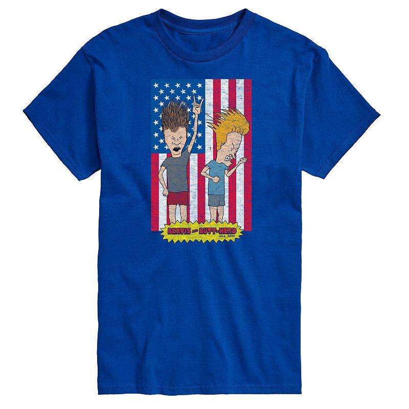 Big & Tall Beavis & Butthead Americana Tee, Men's,  Product Image