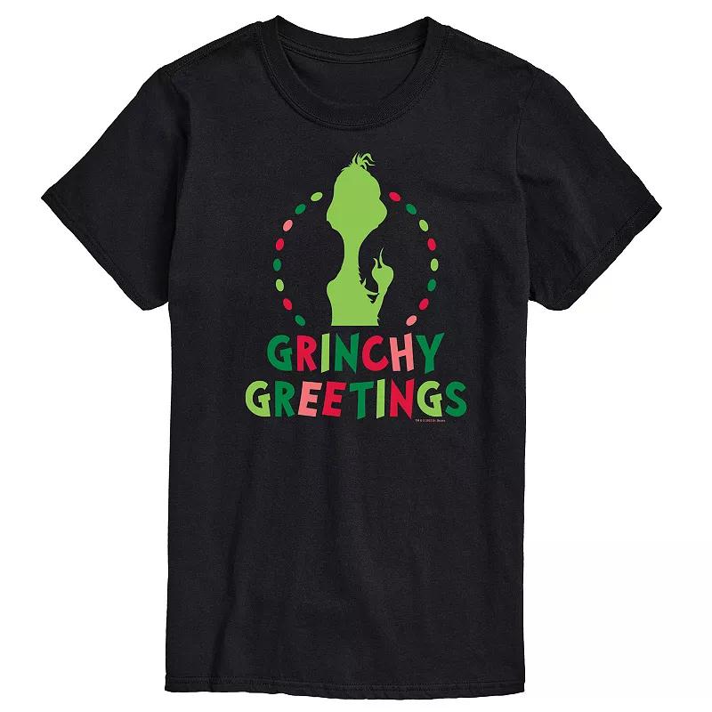 Men's Dr. Seuss The Grinch Grinchy Greetings Graphic Tee,  Product Image