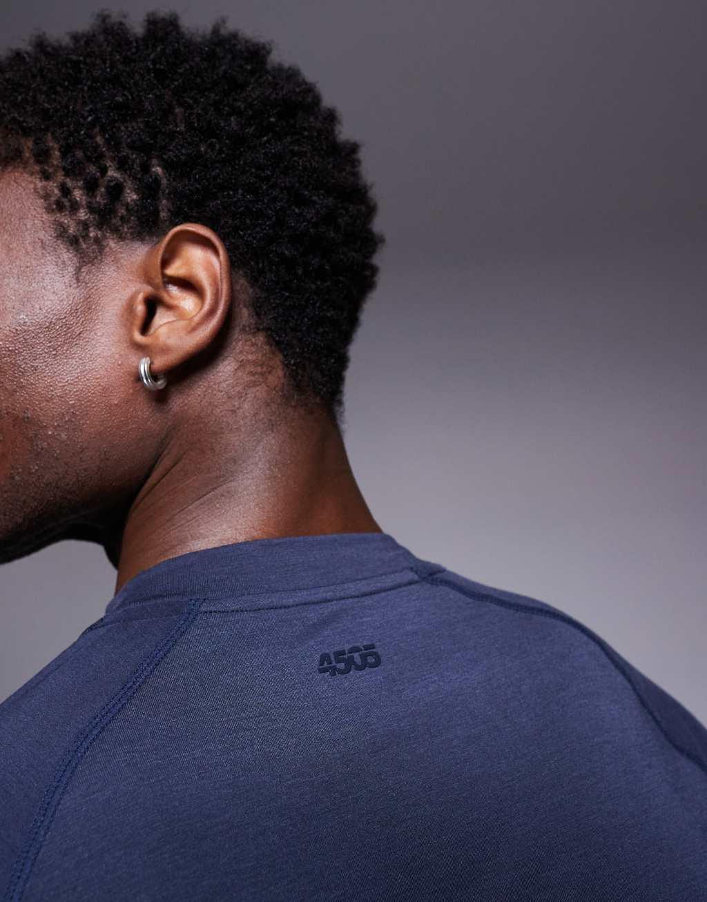 4505 Icon performance jersey oversized boxy training T-shirt in midnight navy Product Image