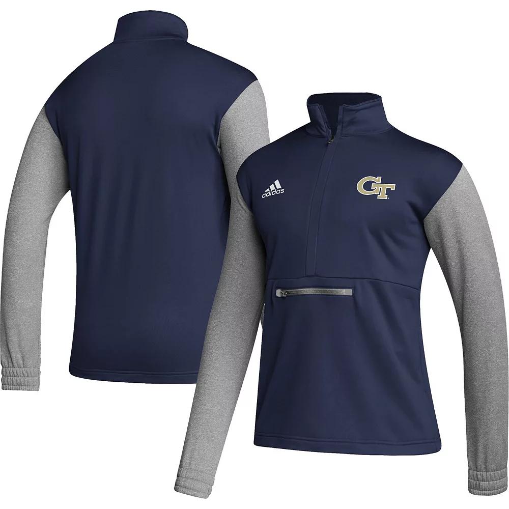 Men's adidas Black Miami Hurricanes Team Issue AEROREADY Quarter-Zip Jacket,  Product Image