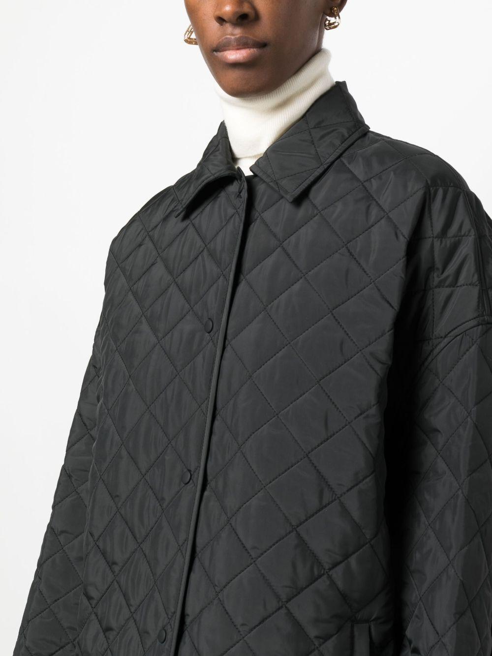 quilted cocoon coat Product Image