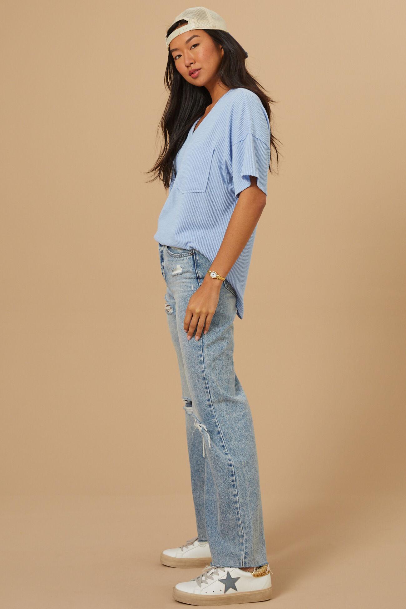 Alessia Ribbed Tunic Top Product Image