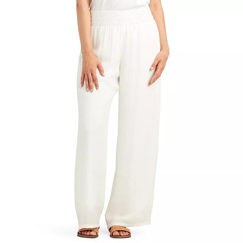 Women's AB Studio Elastic Waistband Lined Pants, Size: XL, Off White Product Image