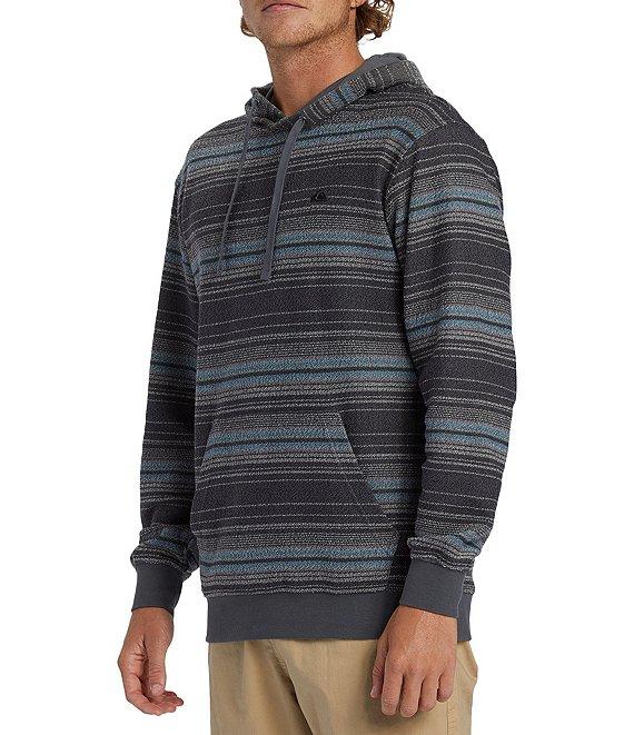 Quiksilver Long Sleeve Great Otway Dark Striped Hoodie Product Image