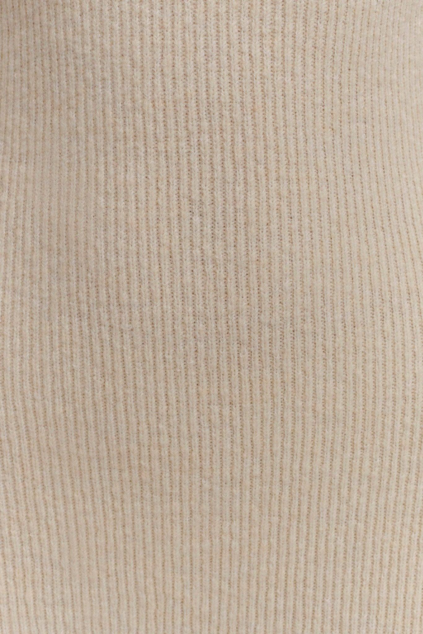 Katherine Off Shoulder Knit Maxi Dress - Ivory Product Image