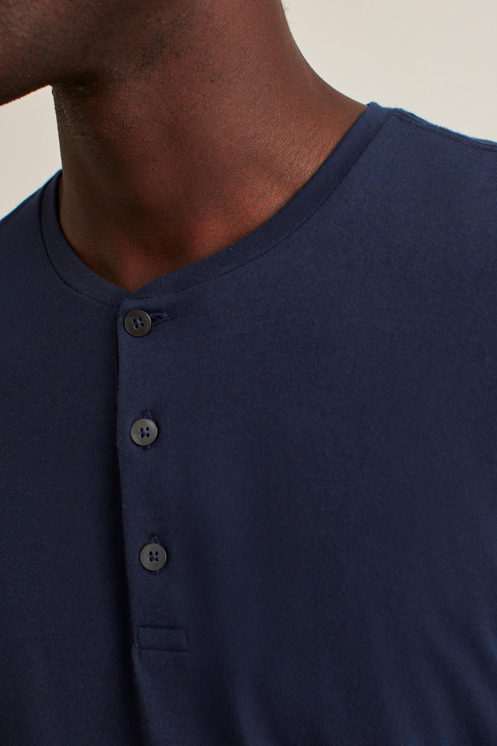 Pima Performance Short Sleeve Henley Product Image