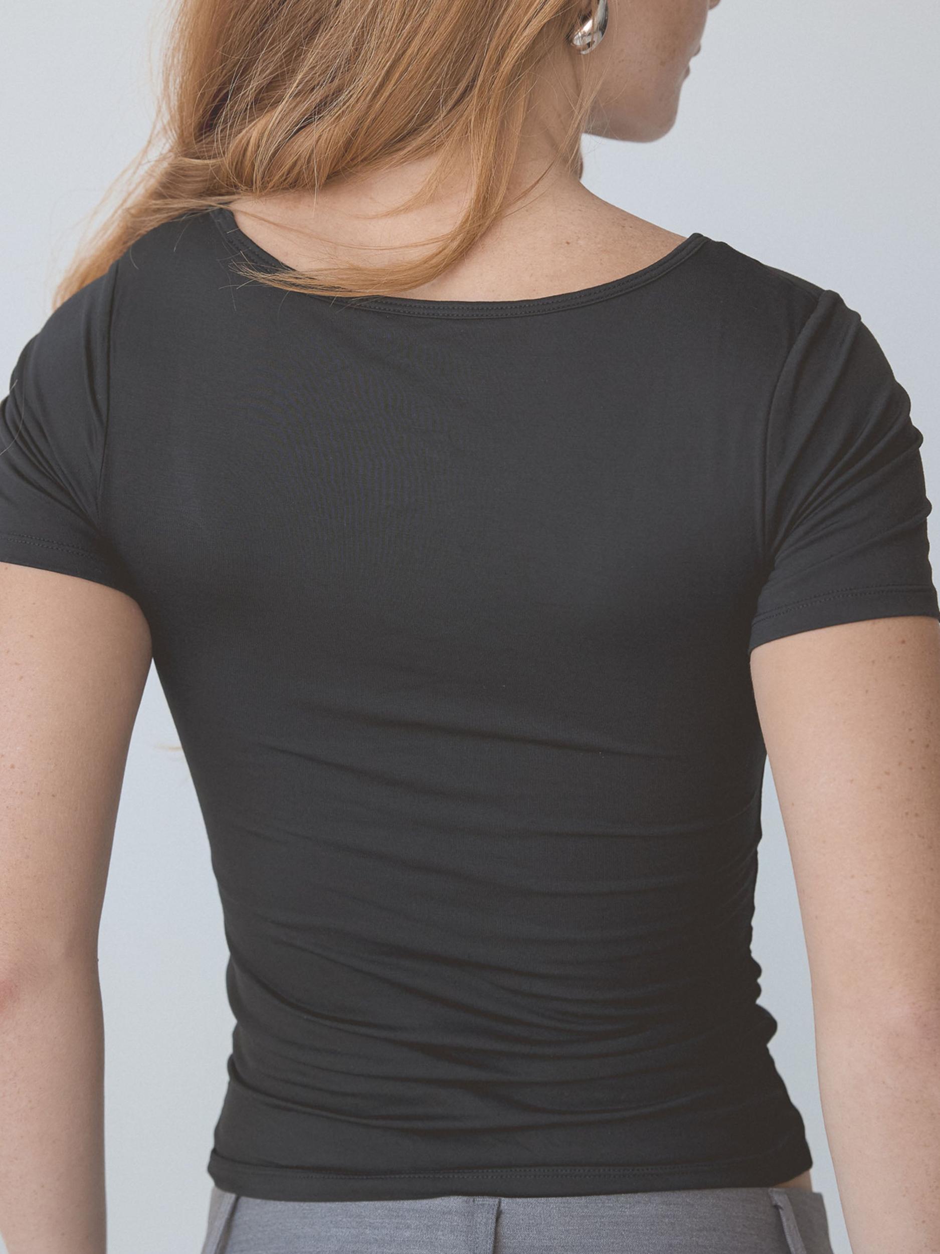 Scoop Neck Braless Short Sleeve Product Image