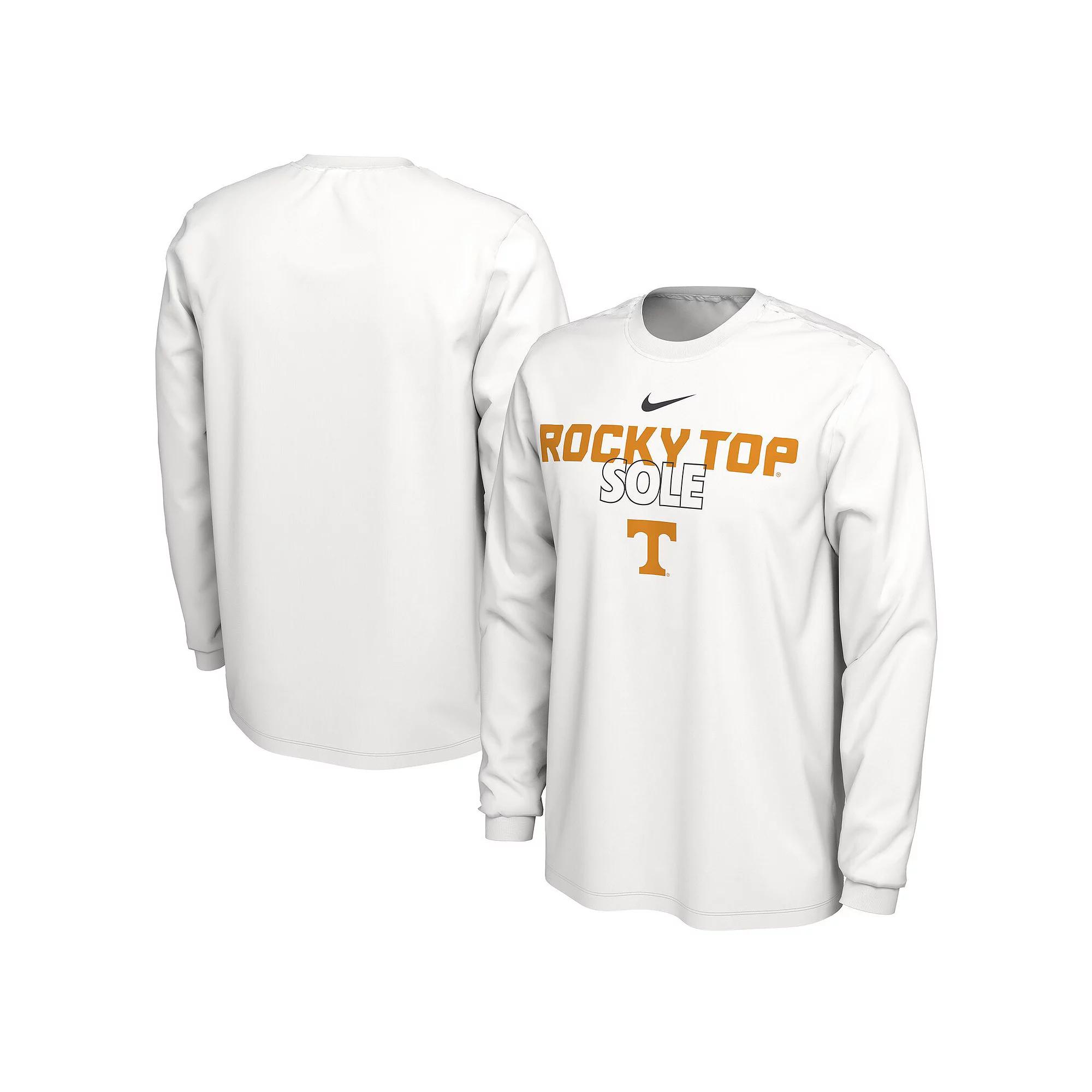 Nike White Tennessee Volunteers 2023 On Court Bench Long Sleeve T-Shirt, Men's, Size: 2XL Product Image