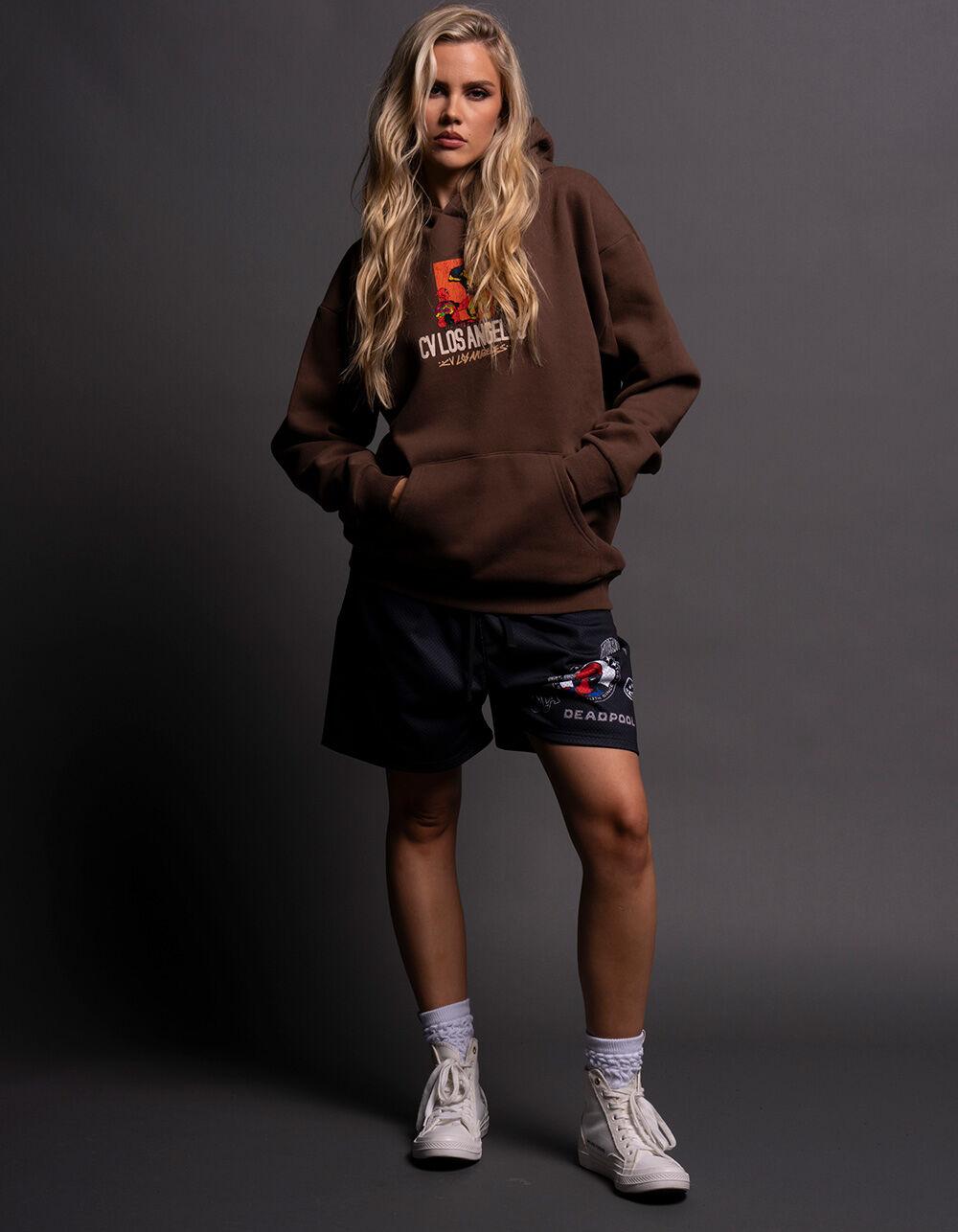 CVLA x DEADPOOL & WOLVERINE Deadpool Mesh Shorts - BLACK Product Image