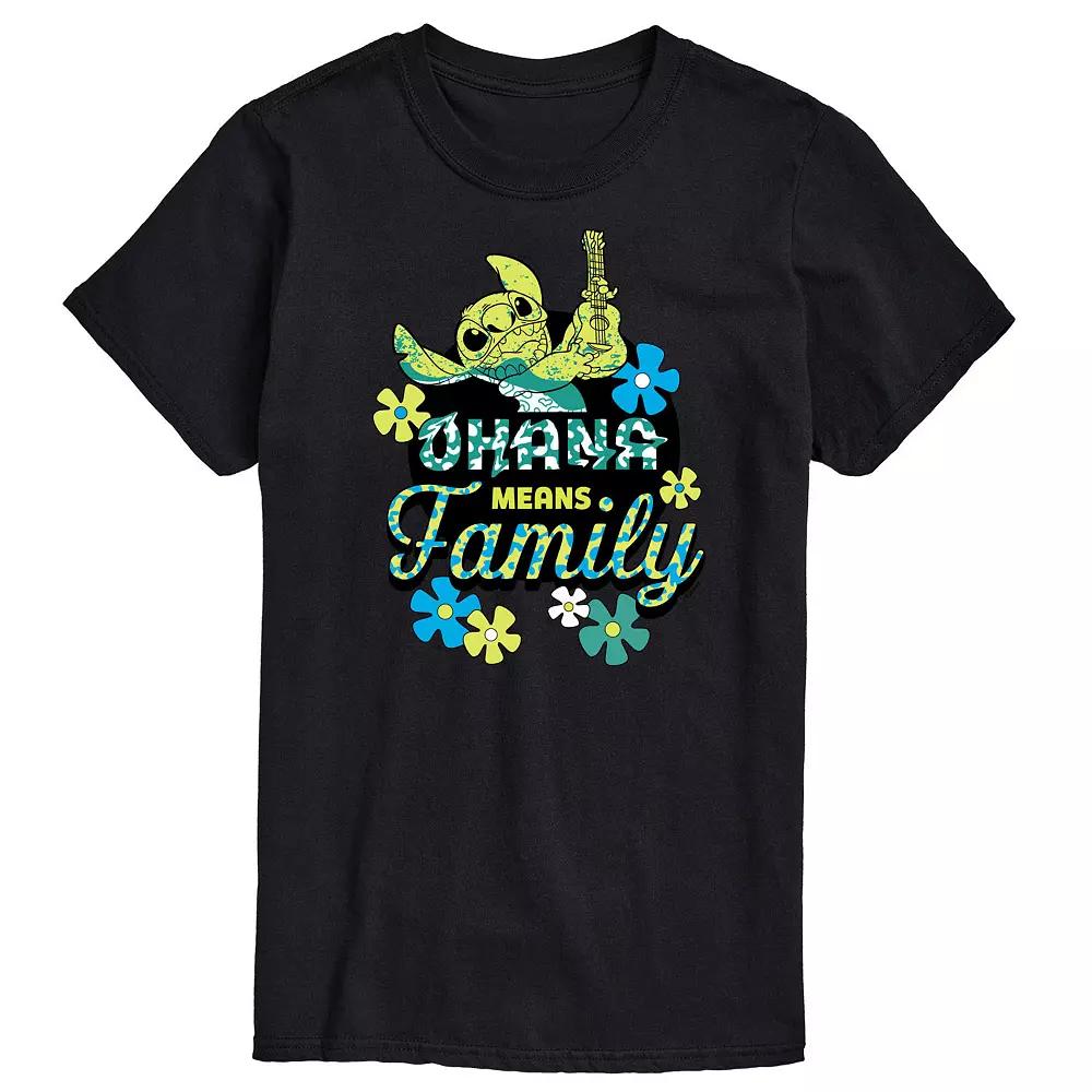 Disney's Lilo & Stitch Big & Tall Ohana Means Family Graphic Tee, Men's,  Product Image