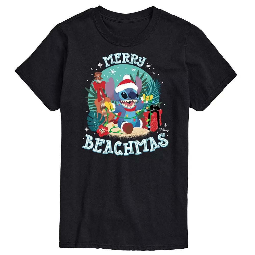 Disney's Lilo & Stitch Men's Merry Beachmas Graphic Tee,  Product Image