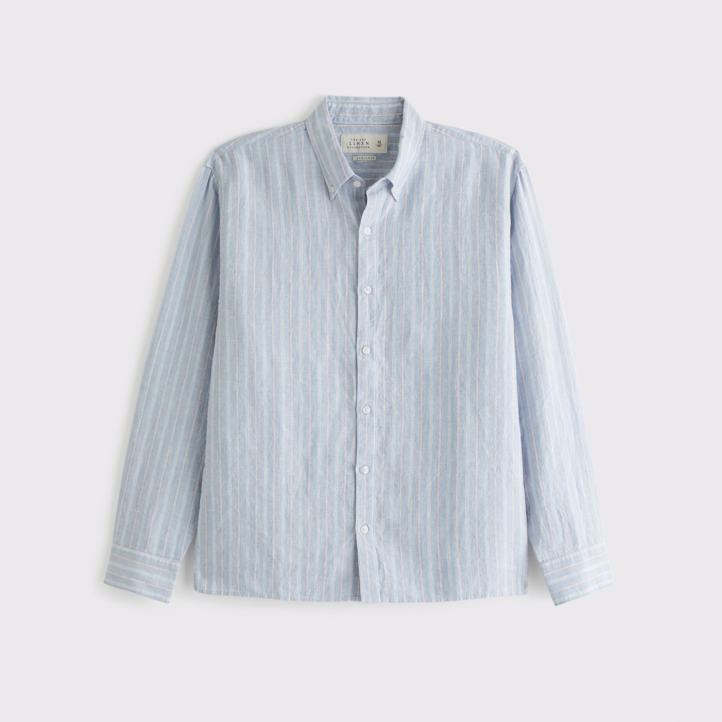 Linen Button-Up Shirt Product Image
