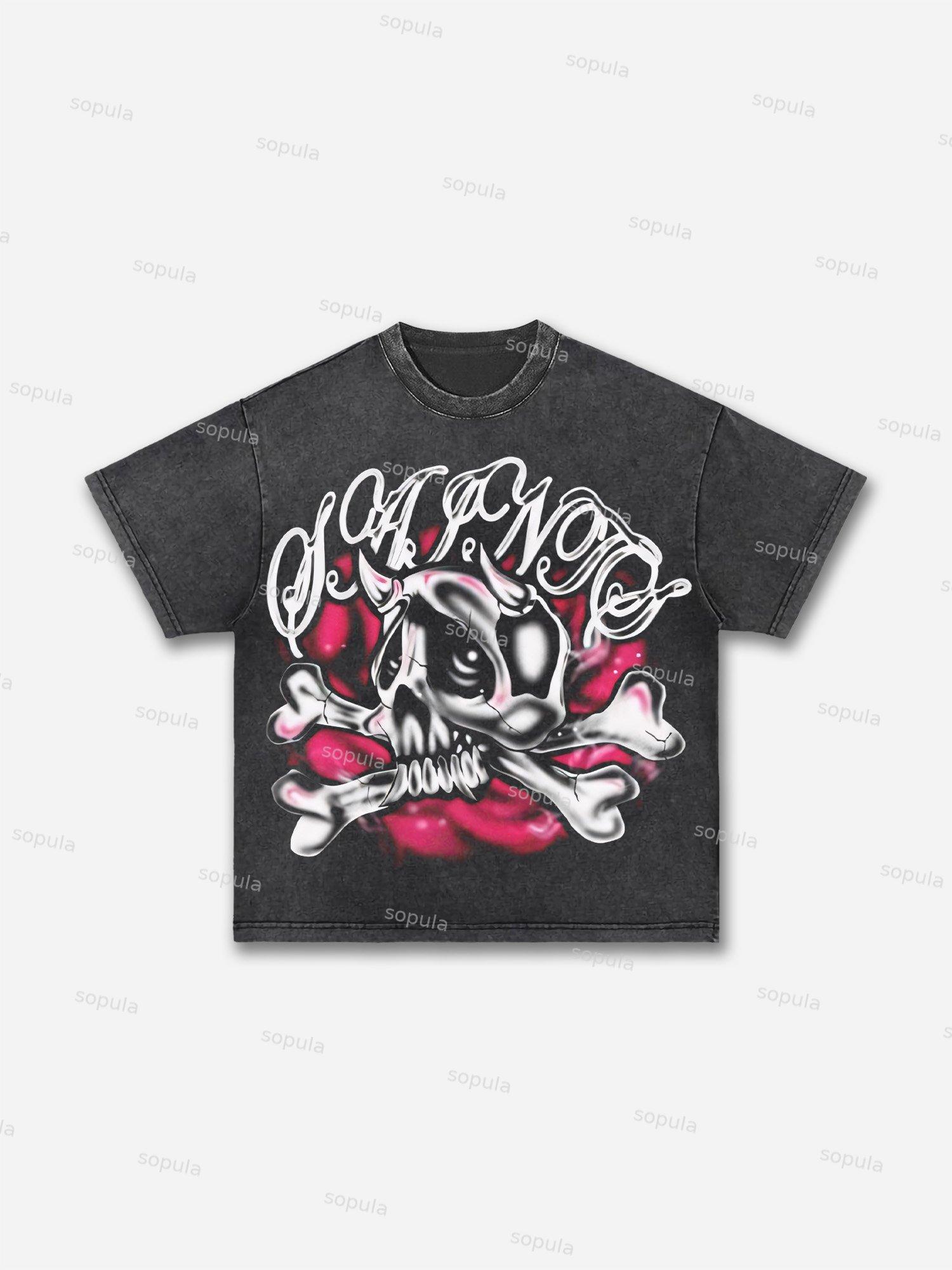 Men's Holy Prayer Vintage Graphic Washed T-Shirt Product Image