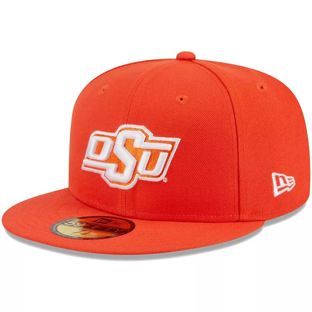 Men's New Era Orange Oklahoma State Cowboys Evergreen 59FIFTY Fitted Hat,  Product Image