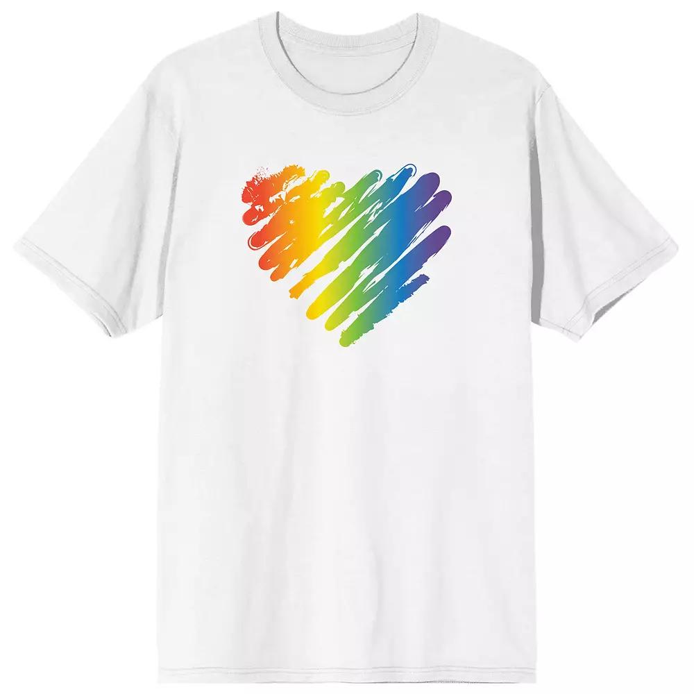 Men's Pride Rainbow Heart Tee,  Product Image