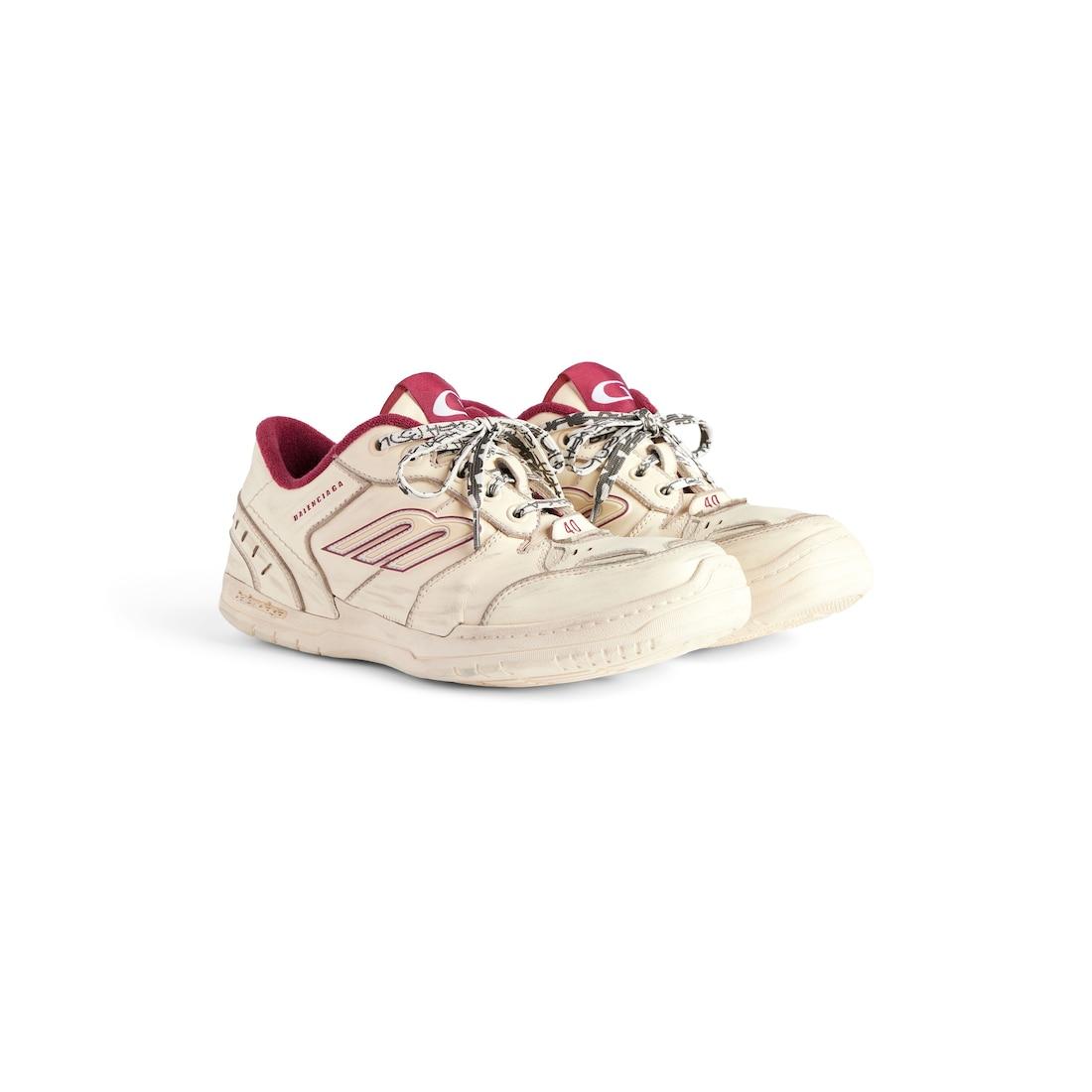 Women's Hamptons Medium Worn-out Sneaker in Off White/red Product Image