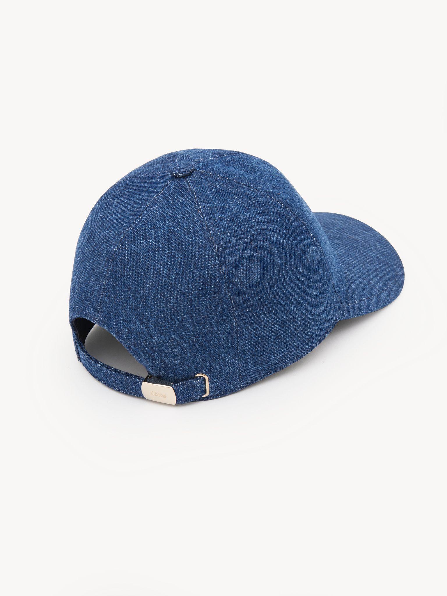 The Chloé Iconic cap in denim Product Image