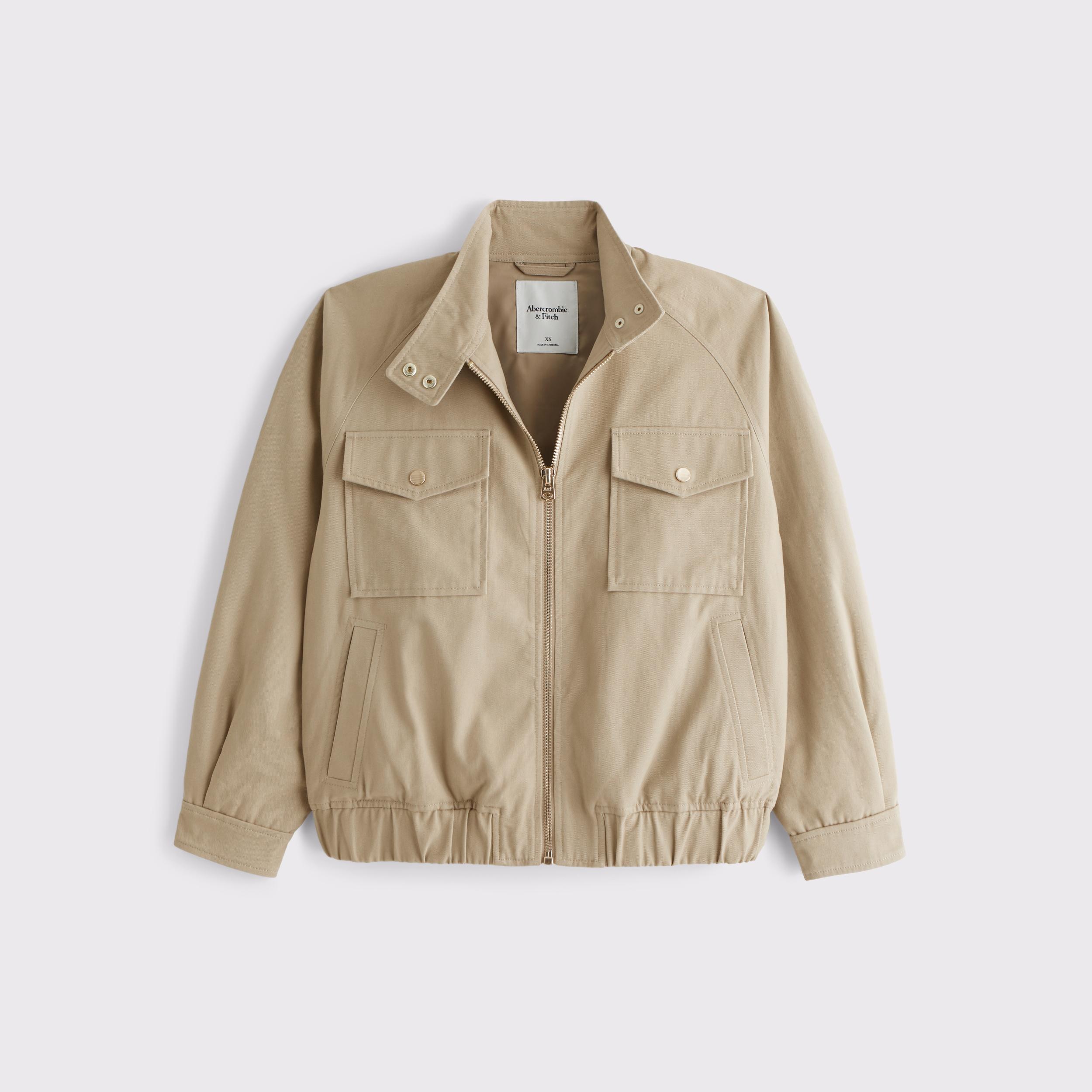 Relaxed Twill Bomber Jacket Product Image
