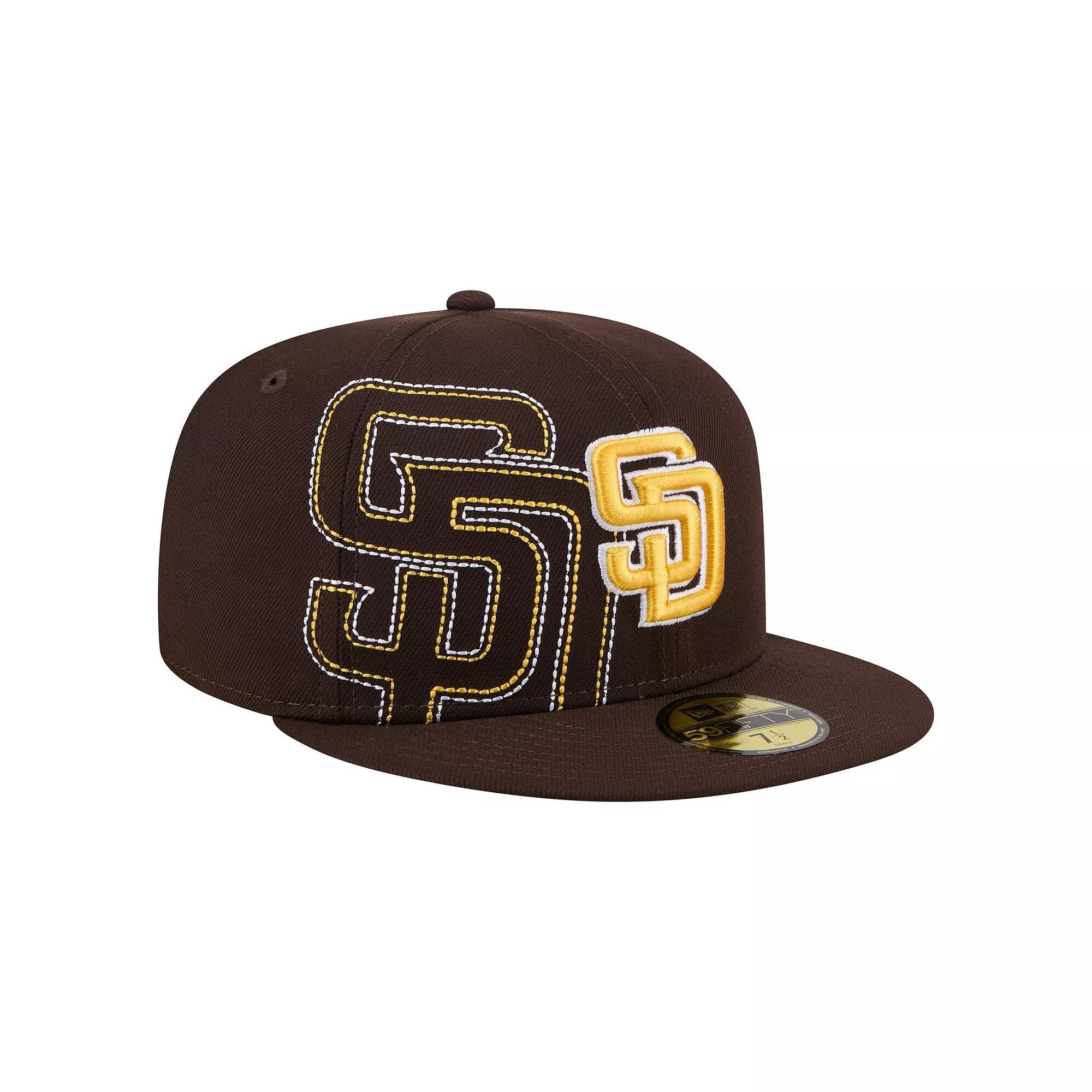 Men's New Era Brown San Diego Padres Yarn Stitch 59FIFTY Fitted Hat,  Product Image