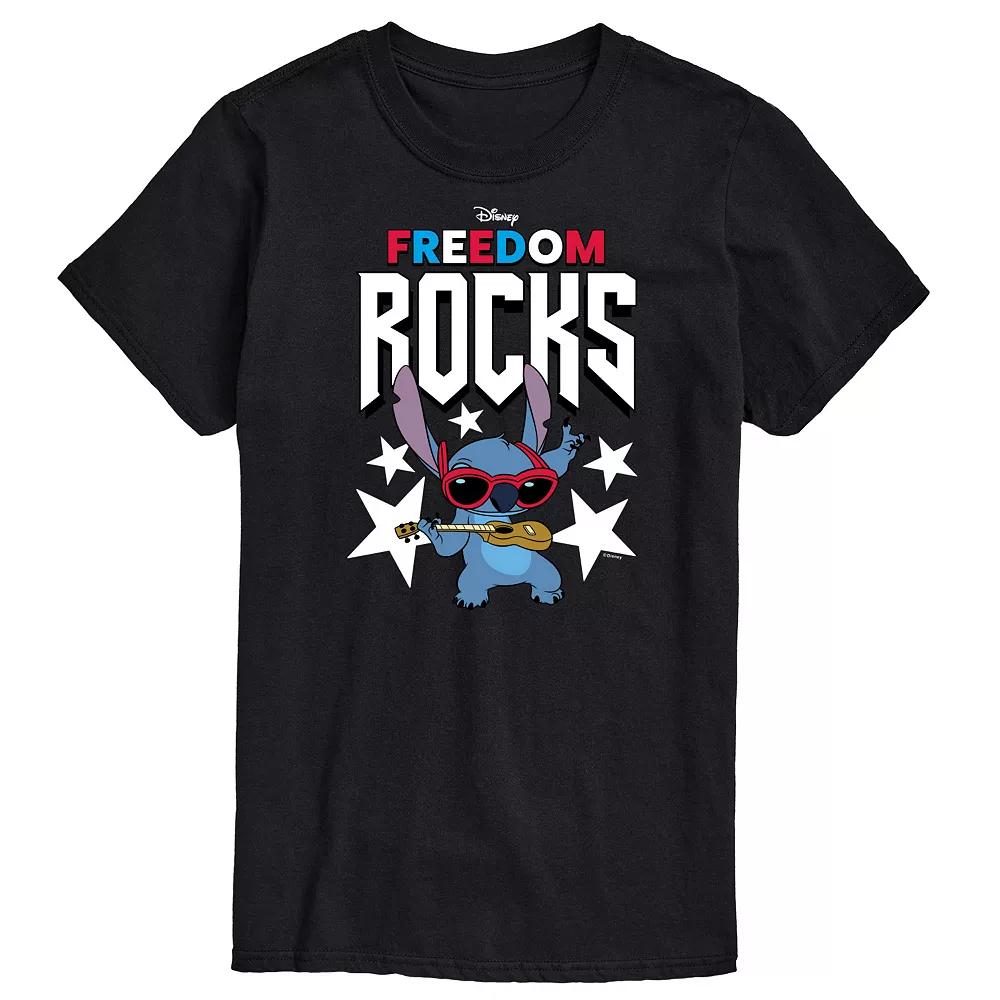 Disney's Lilo and Stitch Men's Freedom Rocks Graphic Tee,  Product Image