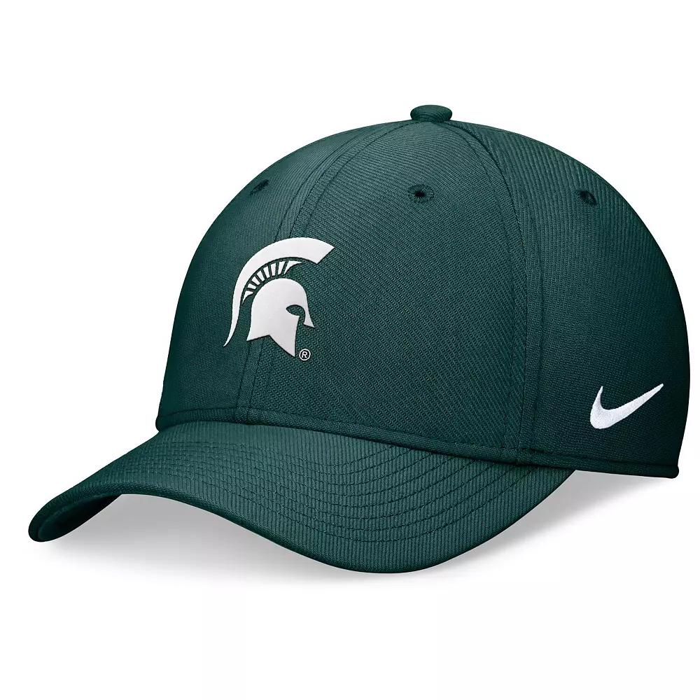 Men's Nike Green Michigan State Spartans 2024 On-Field Swoosh Performance Flex Hat,  Product Image
