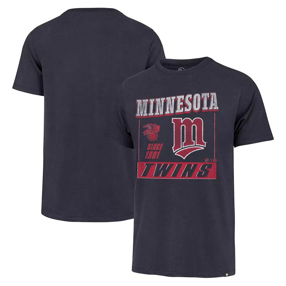 Men's '47 Navy Minnesota Twins Outlast Franklin T-Shirt, Size: Large, Blue Product Image
