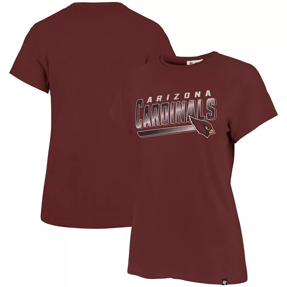 Women's '47 Cardinal Arizona Cardinals Pep Up Frankie T-Shirt, Size: XL, Red Product Image