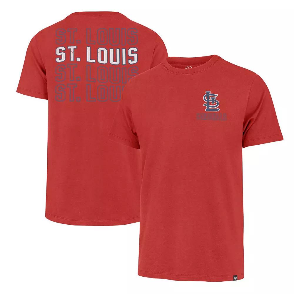 Men's '47 Red St. Louis Cardinals Hang Back Franklin T-Shirt,  Product Image