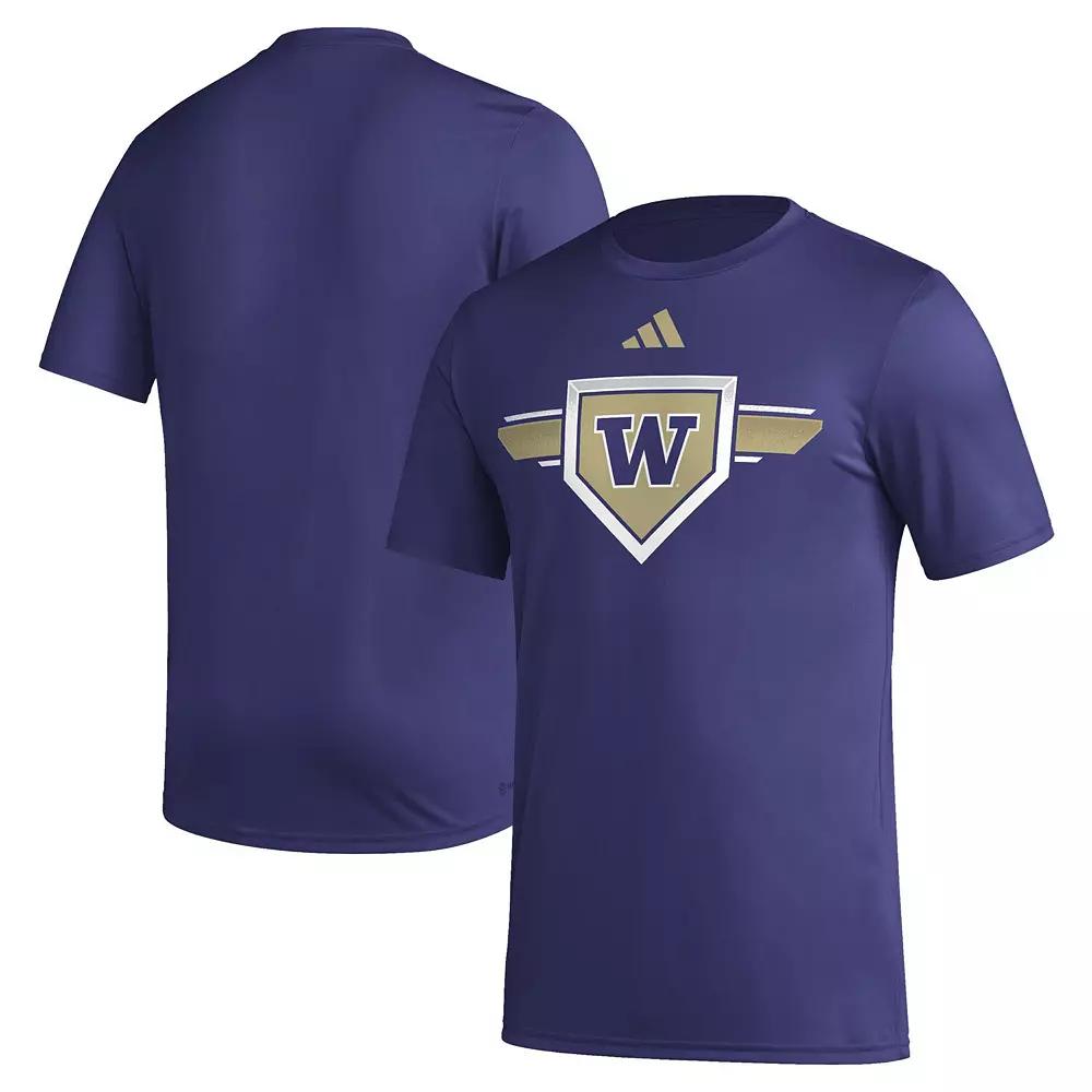 Men's adidas Purple Washington Huskies 2023/24 AEROREADY Homeland Plate Pregame T-Shirt,  Product Image