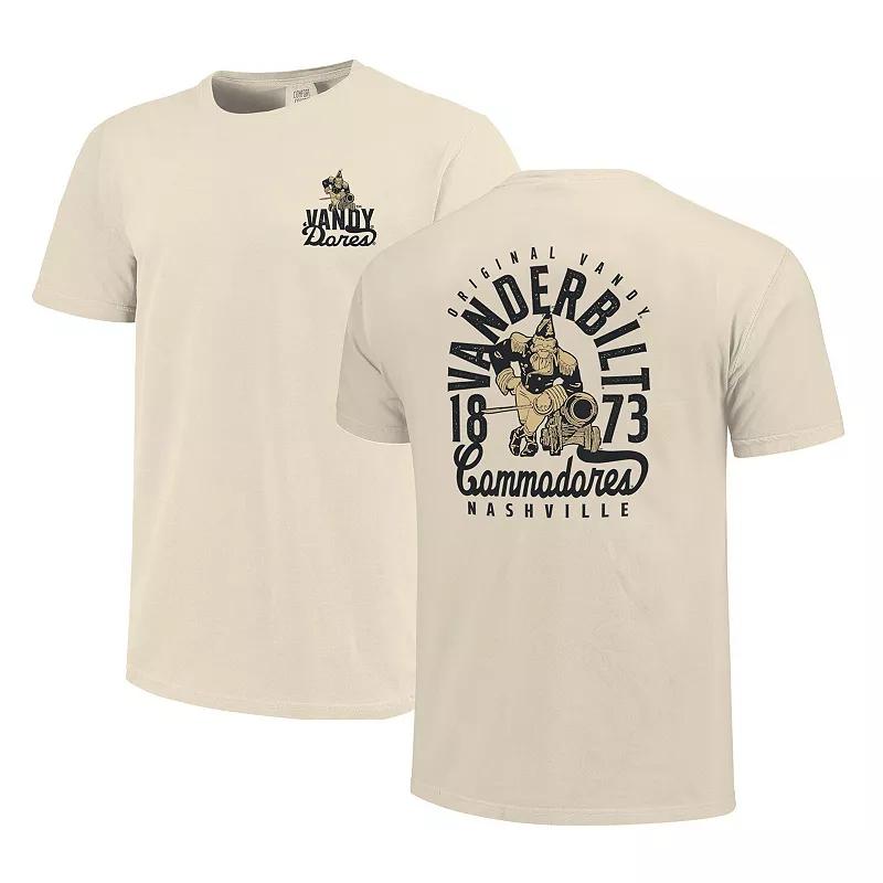 Men's Cream Vanderbilt Commodores Comfort Colors Mascot Overlay T-Shirt, Size: 2XL, Beige Product Image
