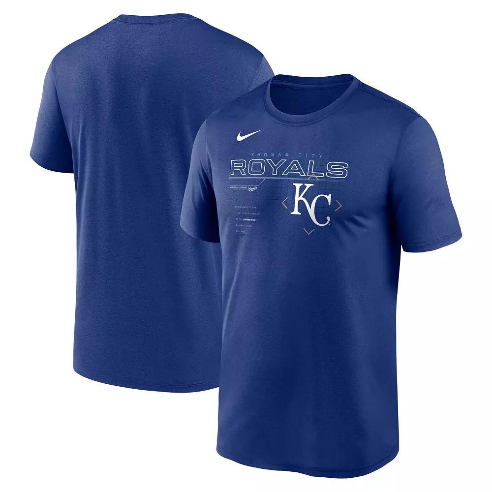 Men's Nike Royal Kansas City Royals Legend Game Plan T-Shirt, Size: Small, Blue Product Image