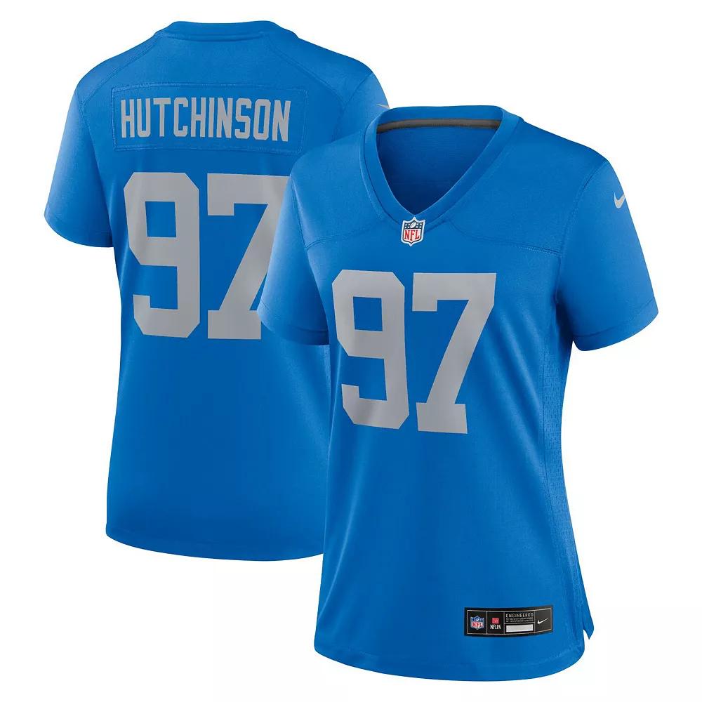 Women's Nike Barry Sanders Blue Detroit Lions Alternate Game Jersey,  Product Image