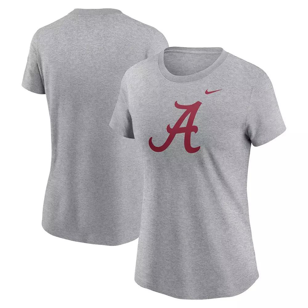 Women's Nike Heather Gray Alabama Crimson Tide Primetime Logo T-Shirt,  Product Image
