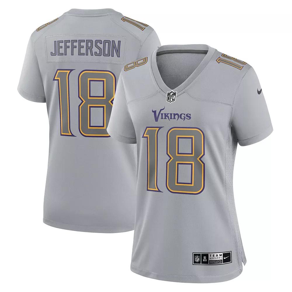 Women's Nike Justin Jefferson Gray Minnesota Vikings Atmosphere Fashion Game Jersey,  Product Image