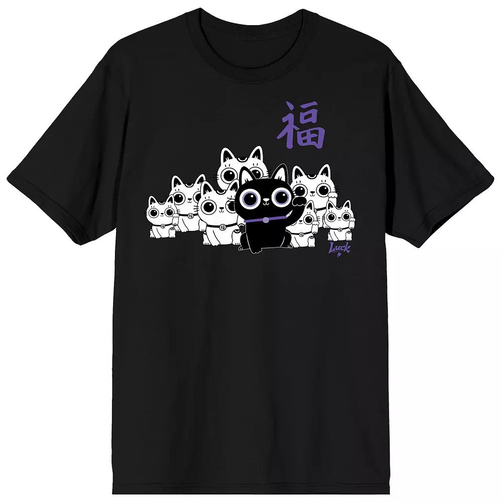 Men's Skydance Animations Luck Movie Bob with White Cats Tee,  Product Image