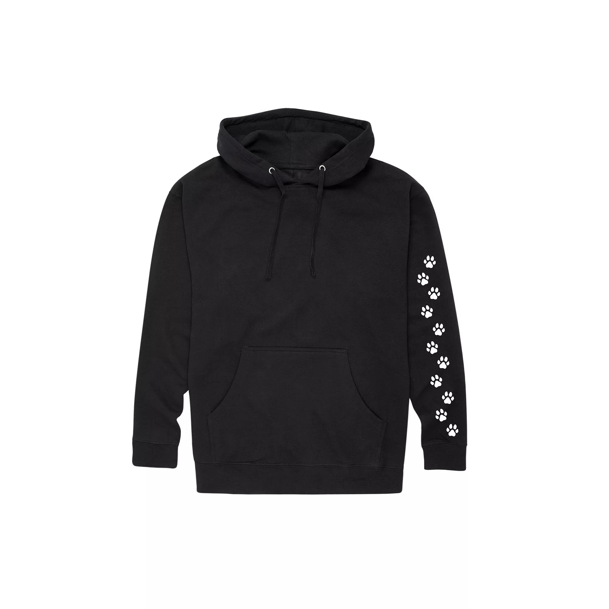 Men's Paw Prints Graphic Hoodie,  Product Image