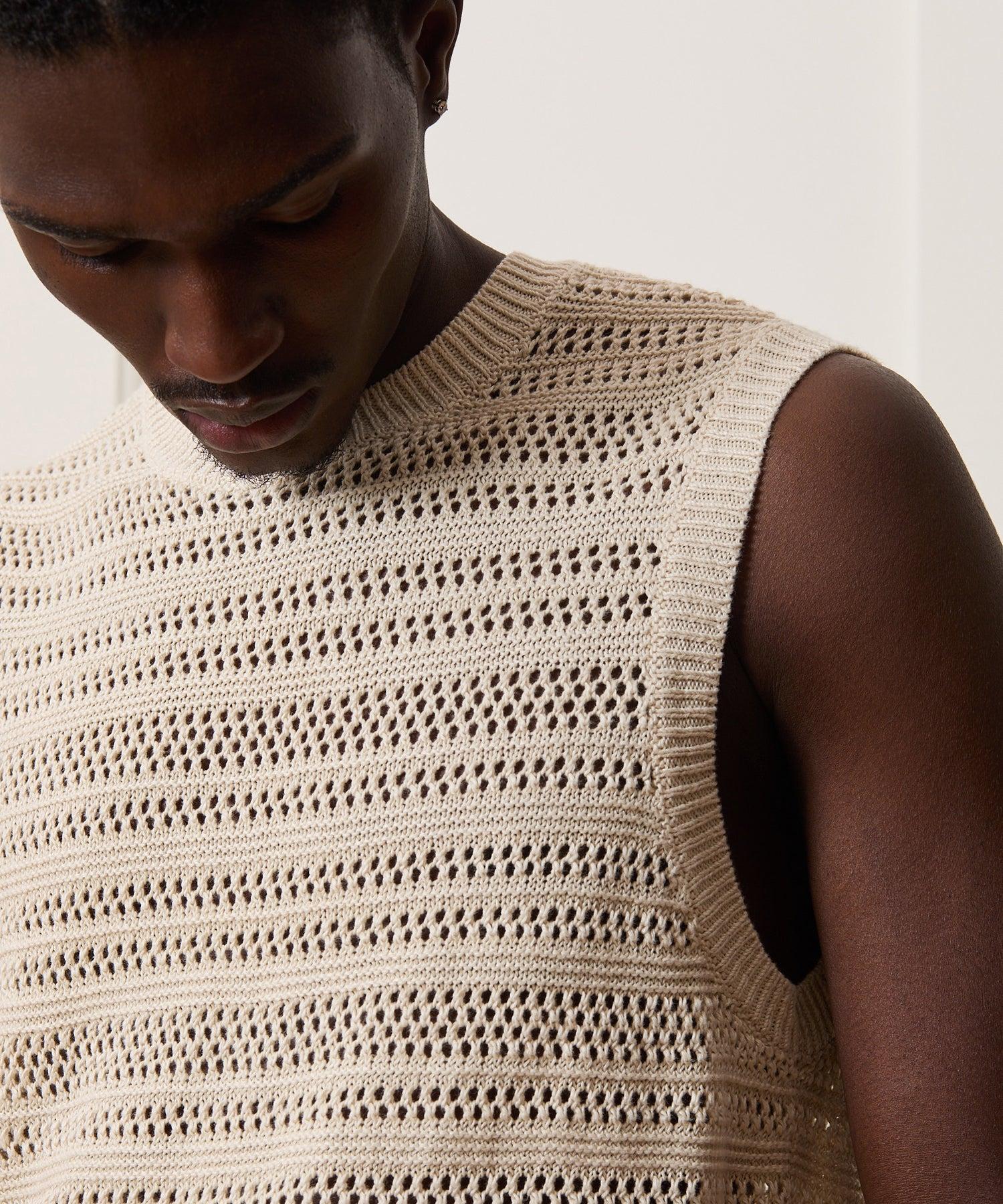 Linen Sweater Vest Product Image