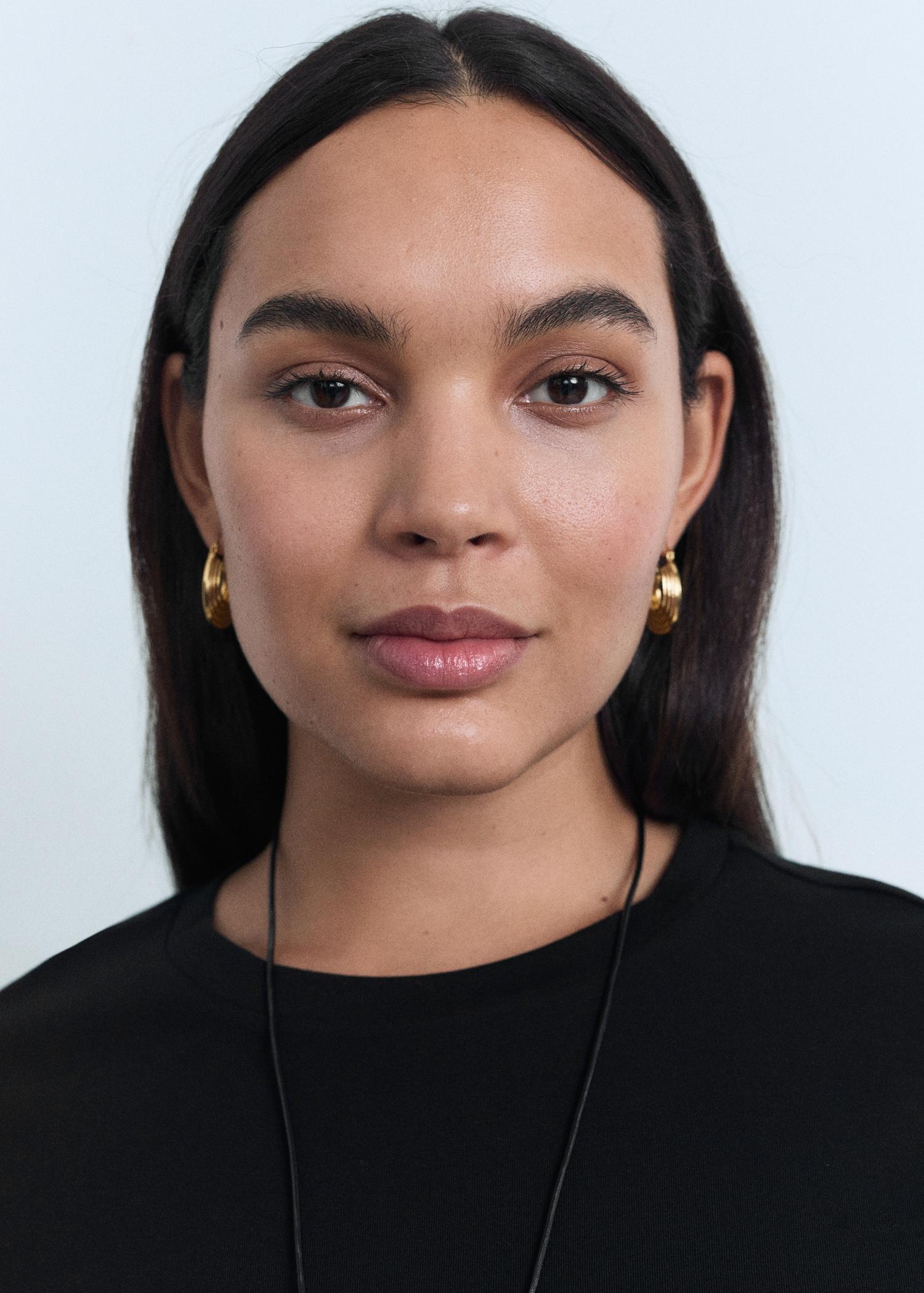 Cotton short-sleeved t-shirt - Women | MANGO USA Product Image