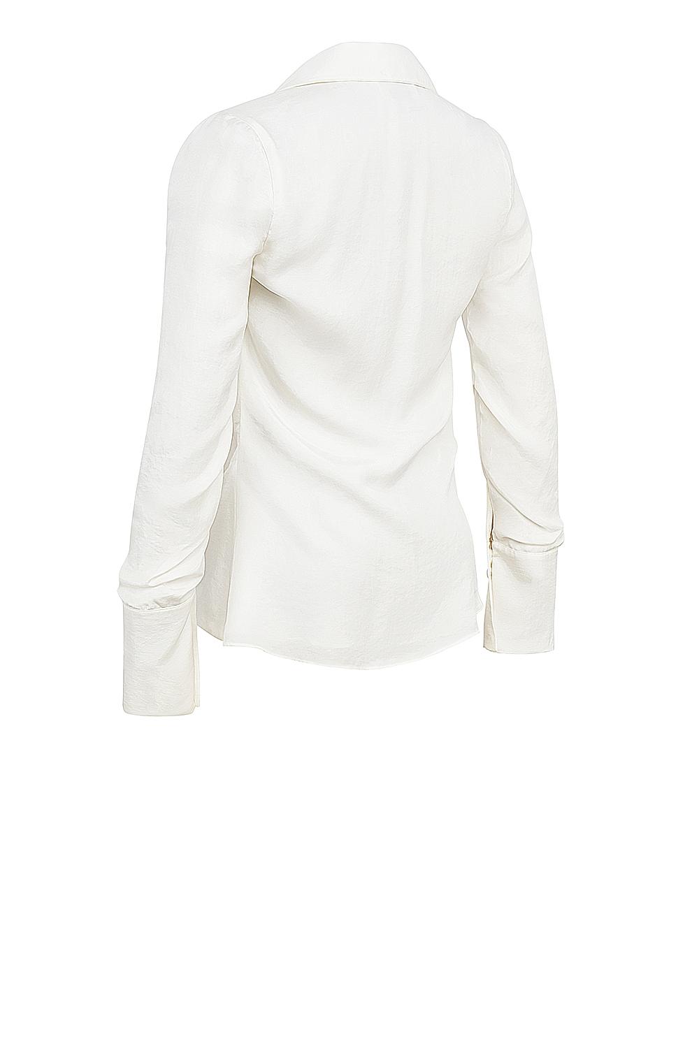 Hope  white draped tie front shirt - sale Product Image