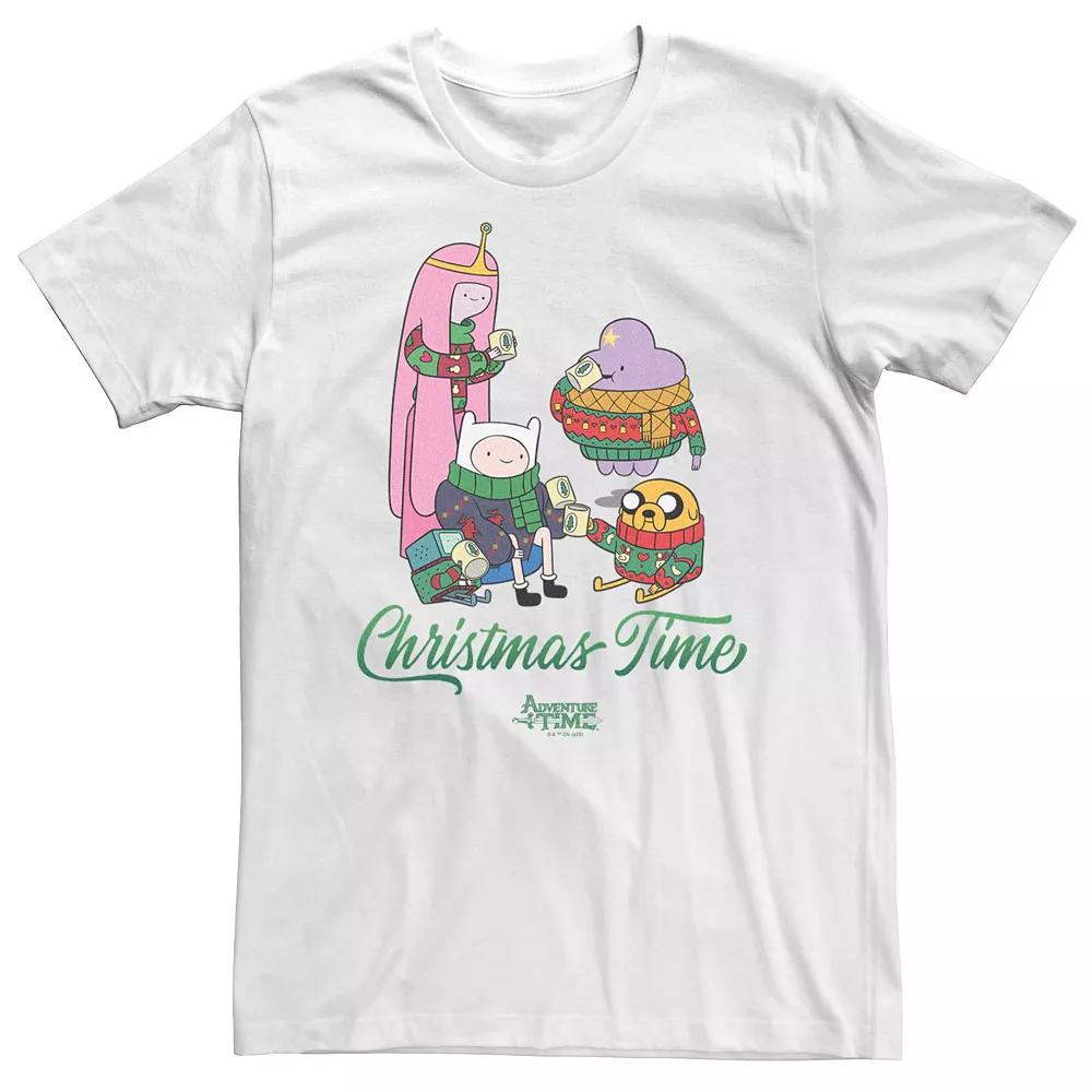 Men's Adventure Time Holidays Christmas Time Season Friends Tee,  Product Image