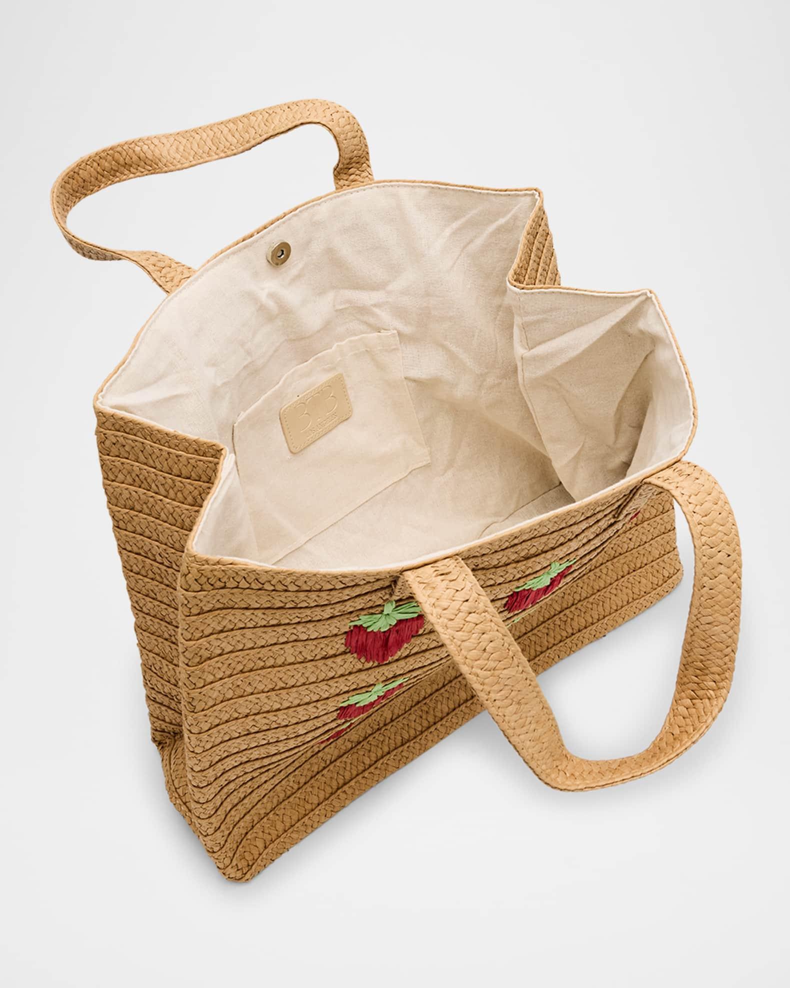 Strawberry Straw Tote Bag Product Image