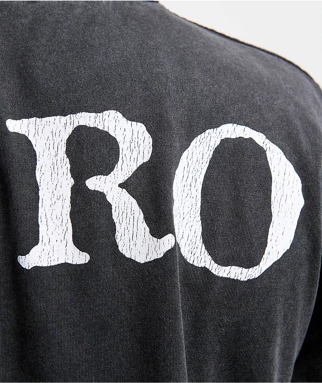 Zero Big Skull Black Wash T-Shirt Product Image