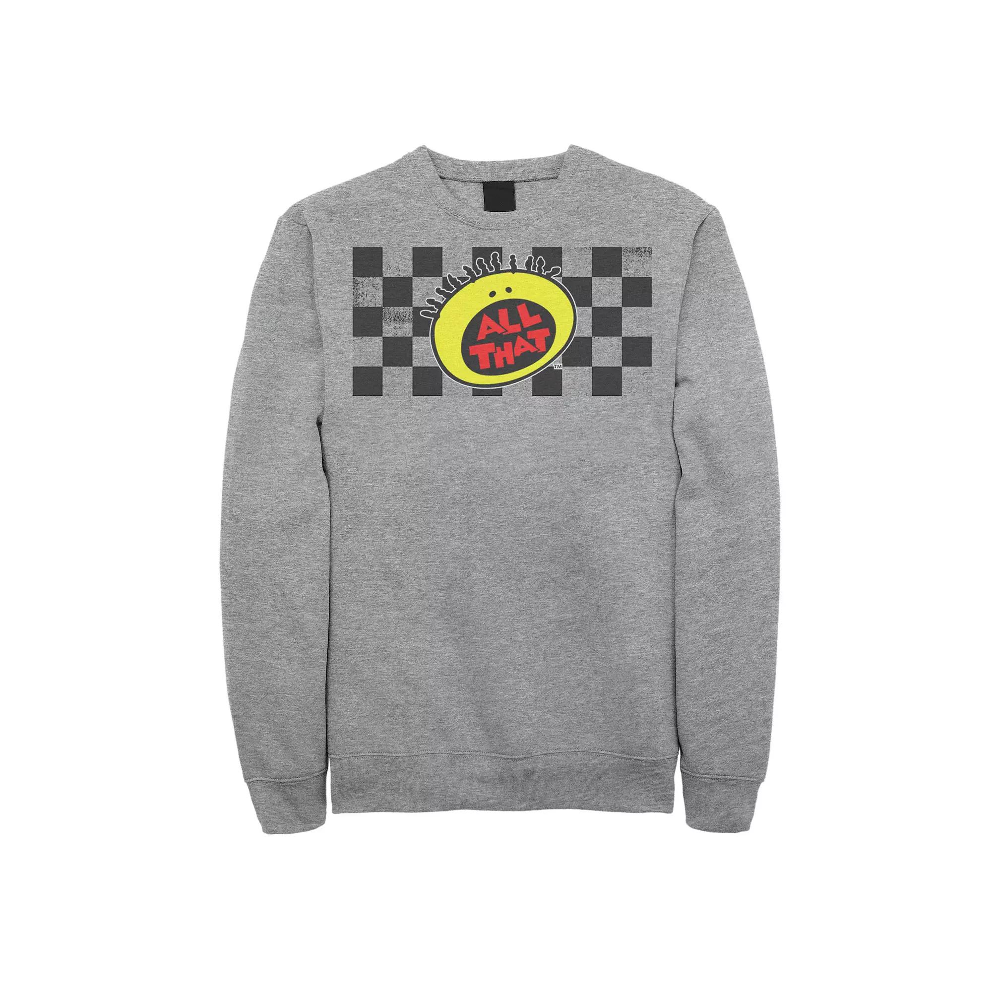 Men's Nickelodeon All That Checkered Logo Panel Graphic Hoodie,  Product Image