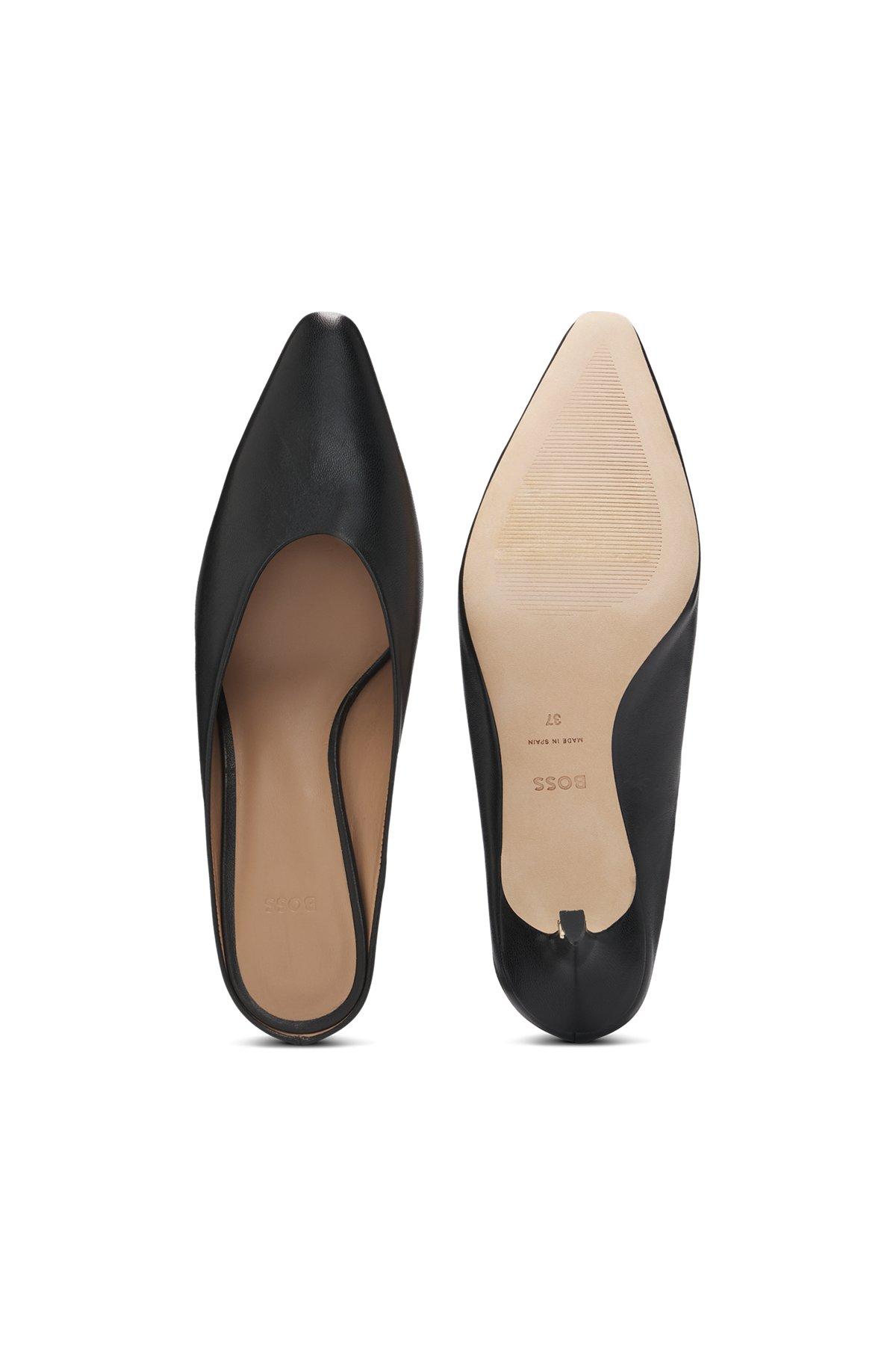 Backless mules in nappa leather Product Image