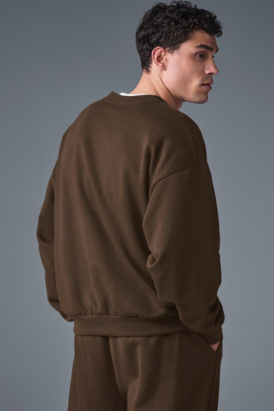 Accolade Crew Neck Pullover - Espresso Male Product Image
