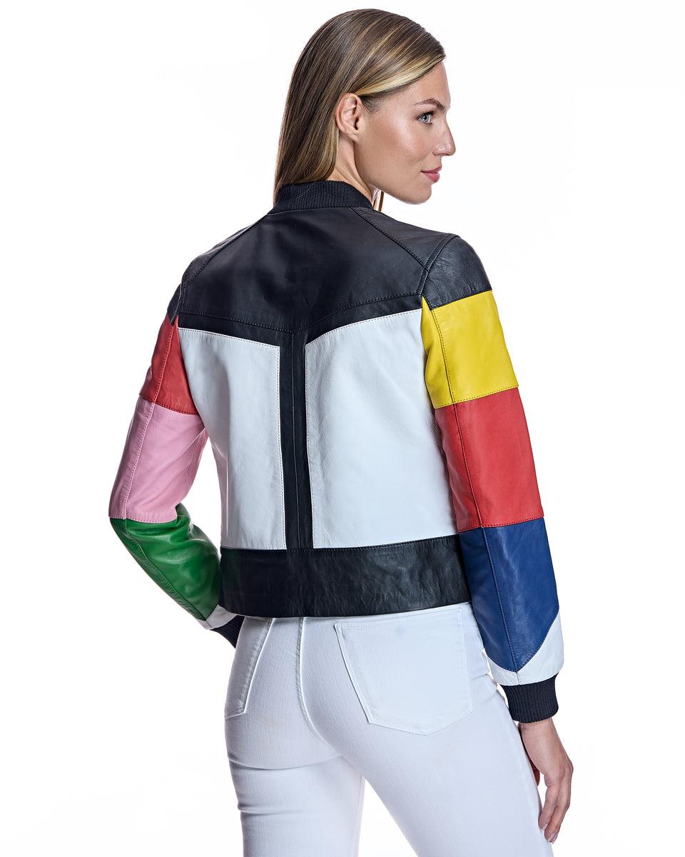 Leather Racing Jacket Product Image