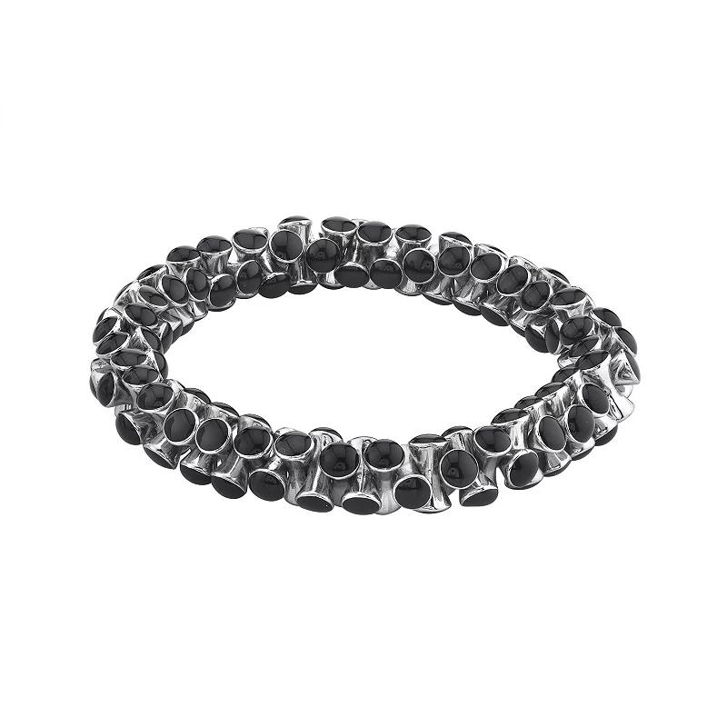 1928 Simulated Crystal Scroll Stretch Bracelet, Women's,  Product Image