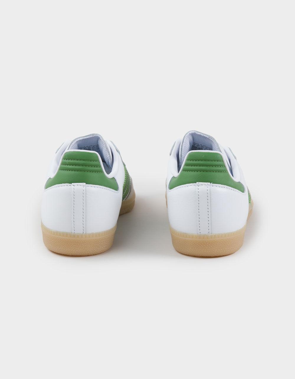 ADIDAS Samba ADV Shoes - WHITE/CREW GREEN/GUM Product Image