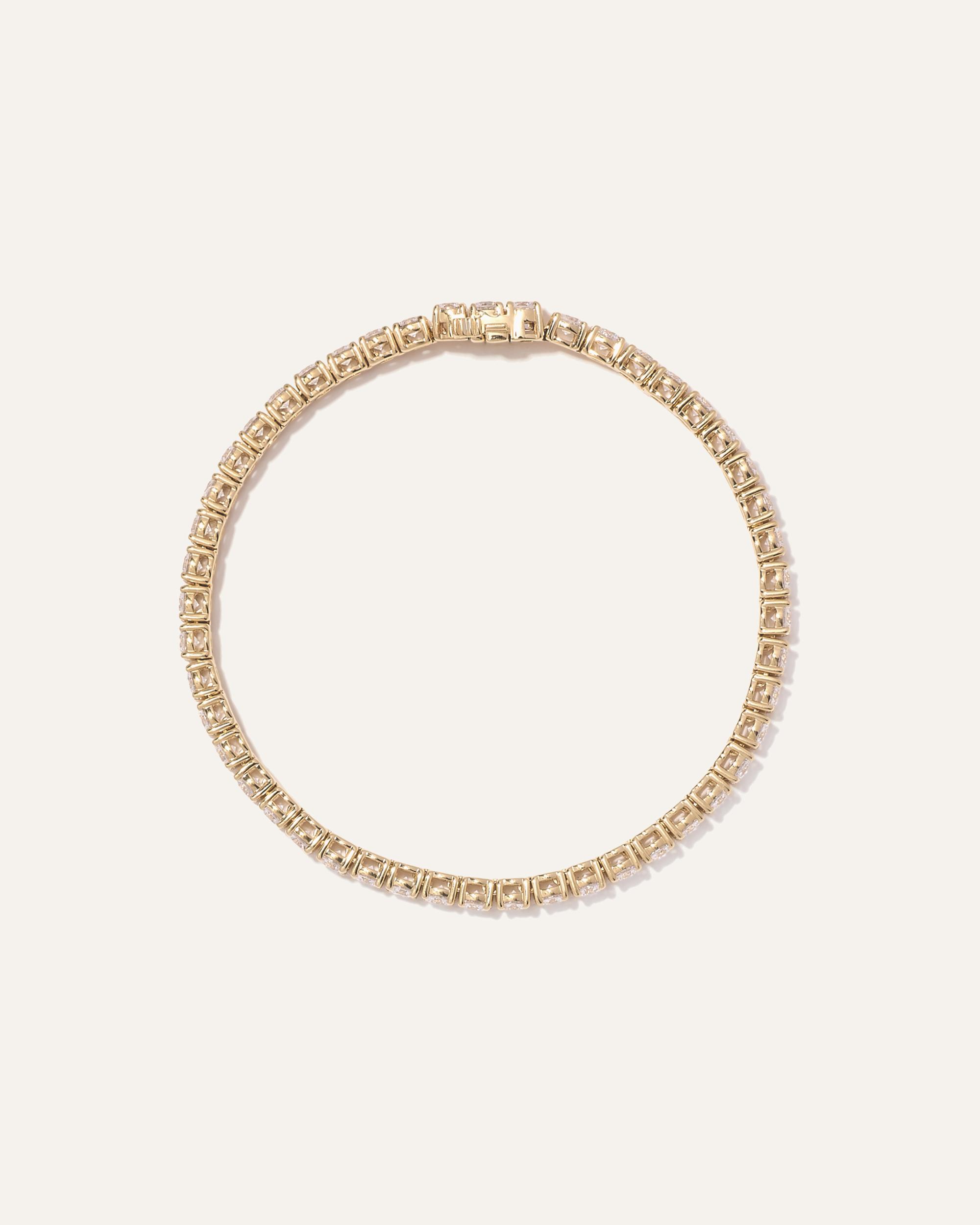 Quince | Women's 14K Gold Lab Grown Diamond Tennis Bracelet Product Image
